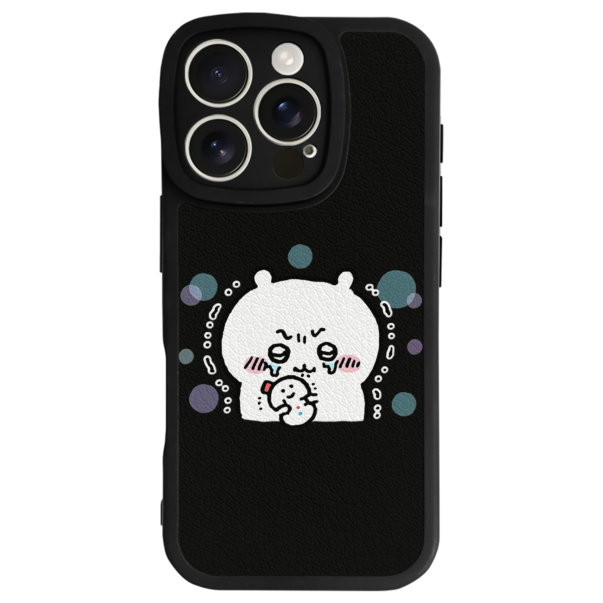 （画像用） ちいかわ ちいかわ Chii-kawa chiikawa 【iPhone 16シリーズ対応】シリコンスマホケース（レザー調） 材質：シリコン